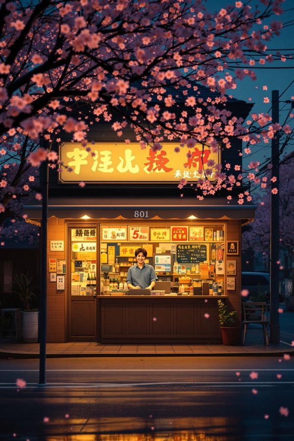 樱花便利店 电视剧海报